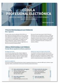 Cédula profesional electrónica